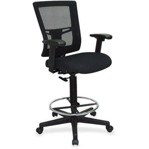 Lorell LLR43100 Mesh Back Drafting Stool