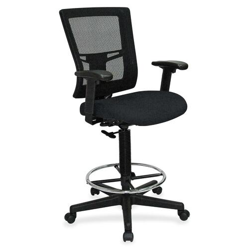 Lorell LLR4310049 Mesh Back Drafting Stool
