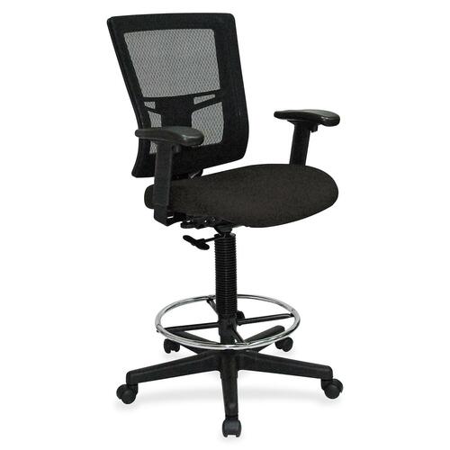 Lorell LLR4310063 Mesh Back Drafting Stool
