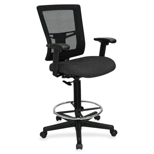 Lorell LLR4310035 Mesh Back Drafting Stool