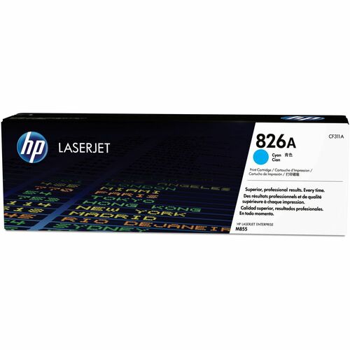 HP HEWCF311A 826A (CF311A) Original Standard Yield Laser Toner Cartridge - Single Pack - Cyan - 1 Each