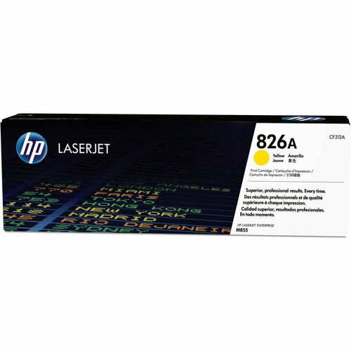 HP HEWCF312A 826A (CF312A) Original Standard Yield Laser Toner Cartridge - Single Pack - Yellow - 1 Each