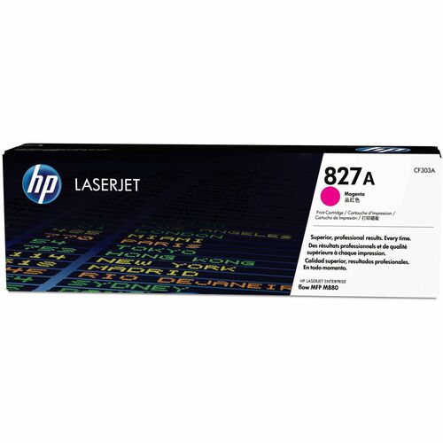 HP HEWCF303A 827A (CF303A) Original Standard Yield Laser Toner Cartridge - Single Pack - Magenta - 1 Each
