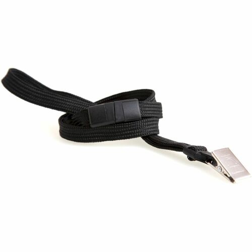 SICURIX BAU65524 Safety Breakaway Lanyard - 36" Length - Black - Nylon, Steel
