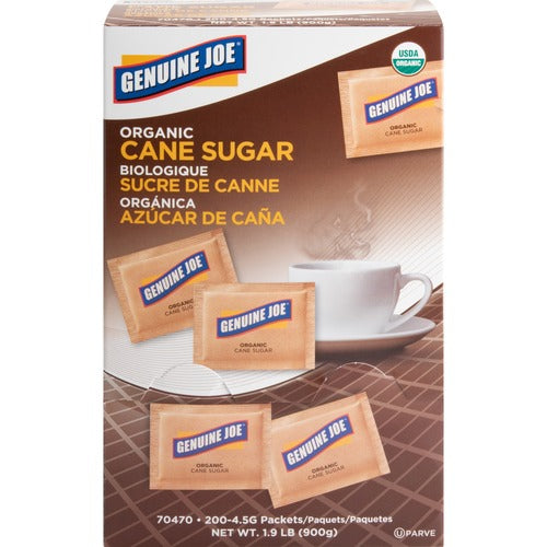 Genuine Joe GJO70470 Turbinado Natural Cane Sugar Packets