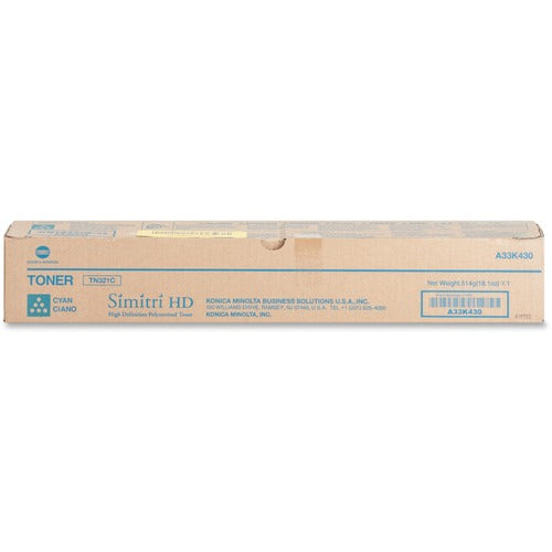 Konica Minolta KNMTN321C Original Laser Toner Cartridge - Cyan - 1 Each
