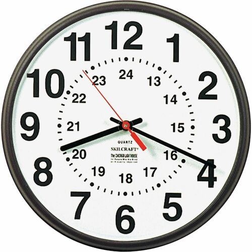 SKILCRAFT® NSN3428199 Quartz Wall Clock