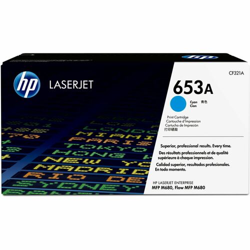 HP HEWCF321A 653A (CF321A) Original Laser Toner Cartridge - Single Pack - Cyan - 1 Each