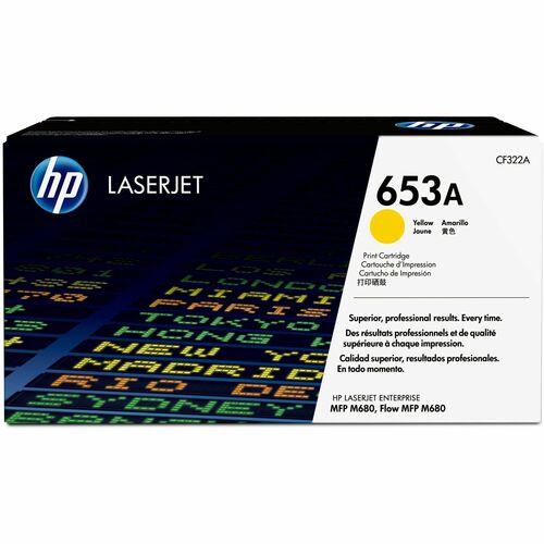 HP HEWCF322A 653A (CF322A) Original Standard Yield Laser Toner Cartridge - Single Pack - Yellow - 1 Each