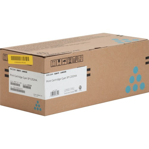 Ricoh RIC407654 SP C252HA Original Laser Toner Cartridge - Cyan - 1 Each