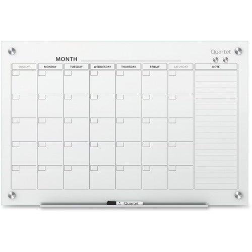 Quartet QRTGC3624F Infinity Glass Magnetic Calendar Board
