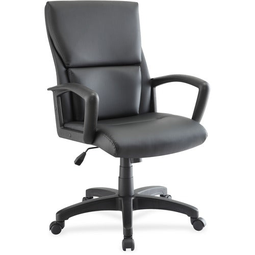 Lorell LLR84570 European Design Executive Mid-back Office Chair