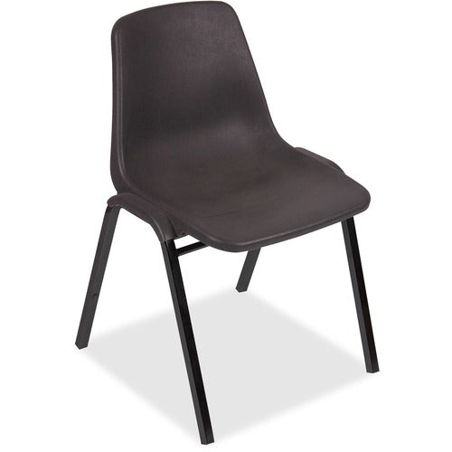 Lorell LLR85567 Molded Stacking Chairs