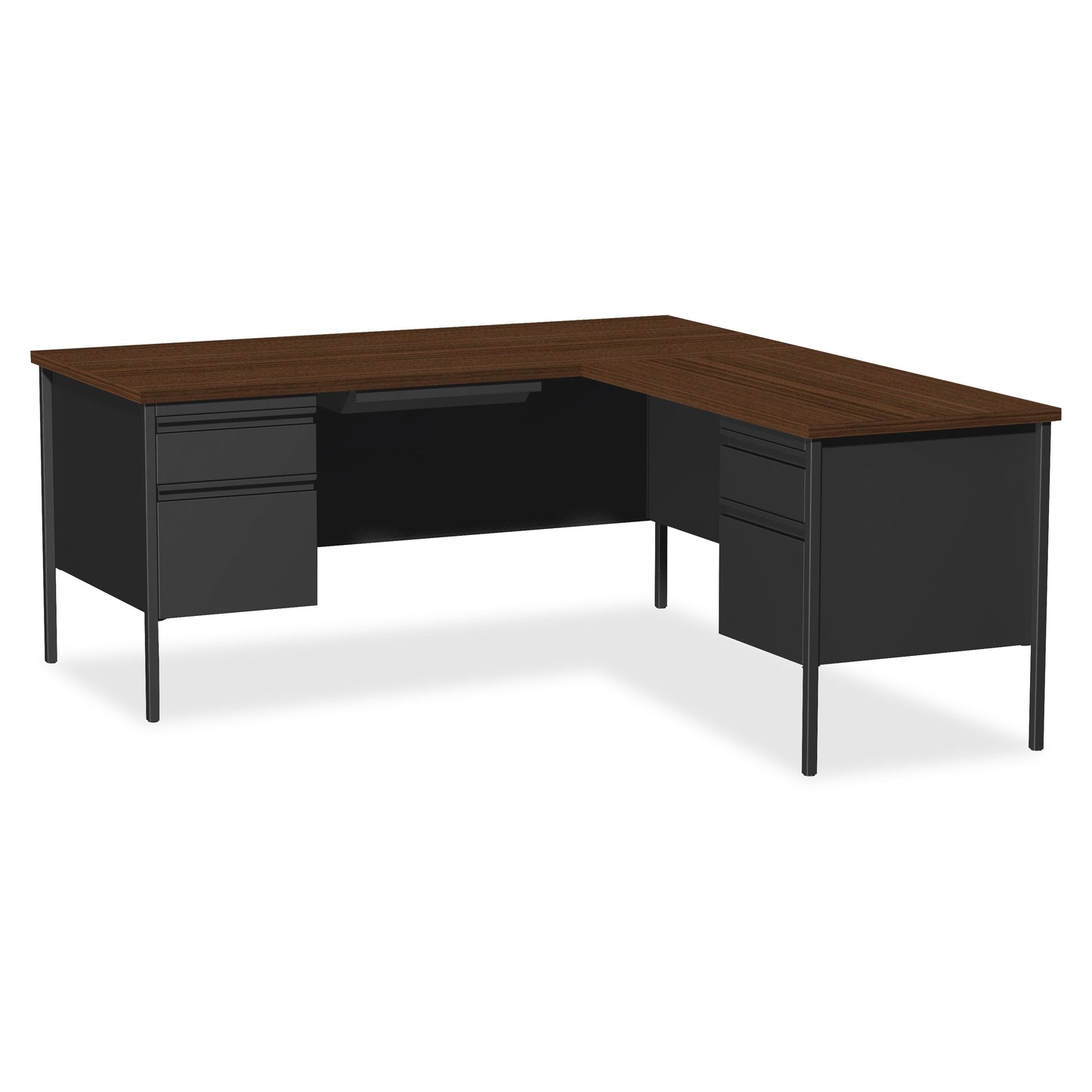 Lorell LLR60921 Fortress Series Right-Pedestal Return