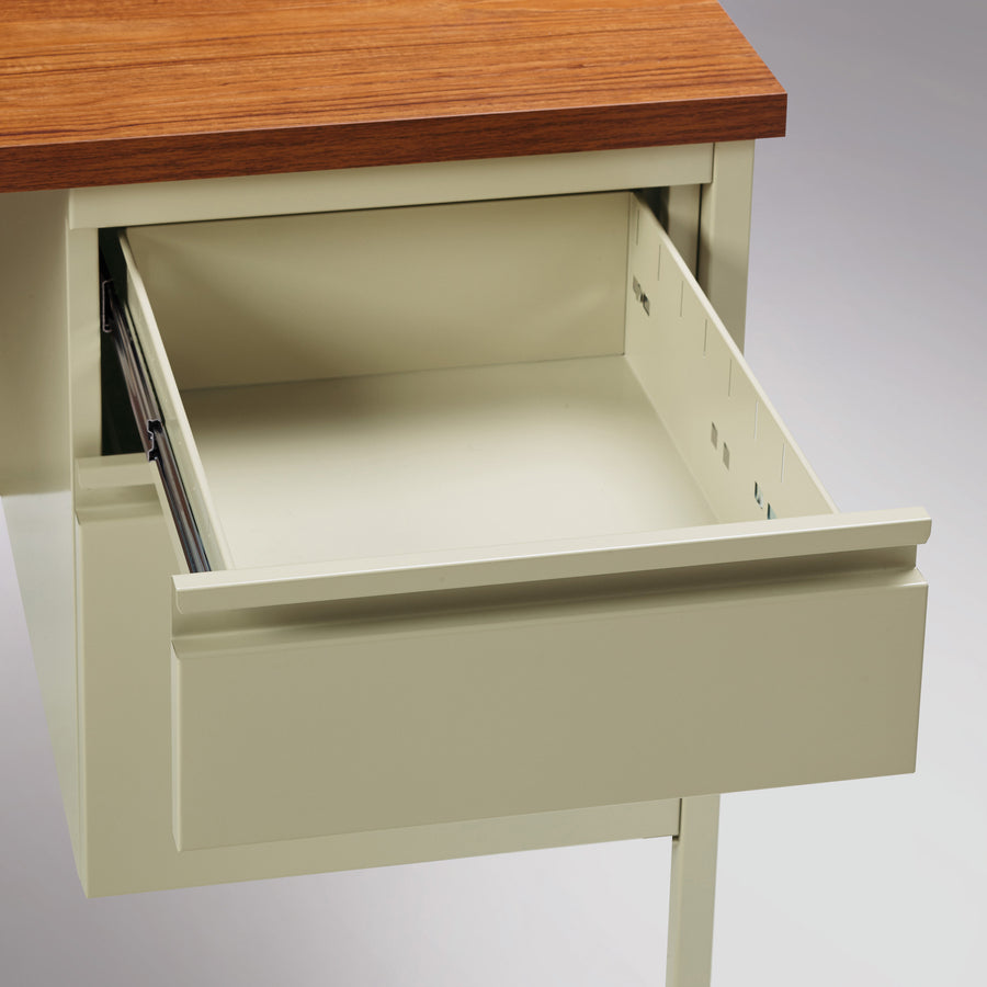 Lorell LLR66904 Fortress Series 66" Right-Pedestal Desk