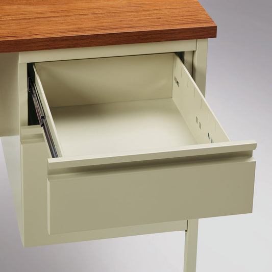 Lorell LLR66904 Fortress Series 66" Right-Pedestal Desk