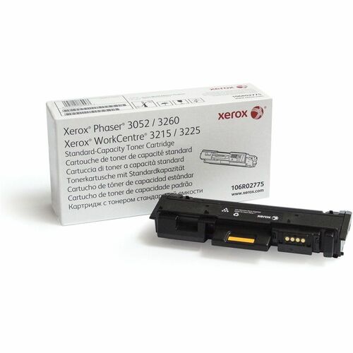 Xerox XER106R02775 Original Toner Cartridge - Black - Laser - Standard Yield - 1500 Page - 1 Each