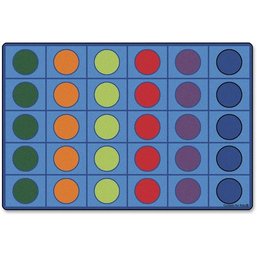 Carpets for Kids® CPT4216 Premium Color Seating Circles Rug