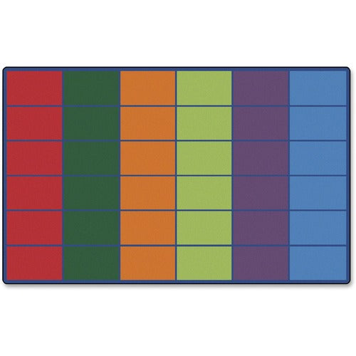 Carpets for Kids® CPT4634 Premium Color Rows 36-space Seating Rug
