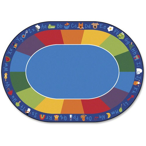 Carpets for Kids® CPT9616 Premium Fun With Phonics Oval Seating Rug