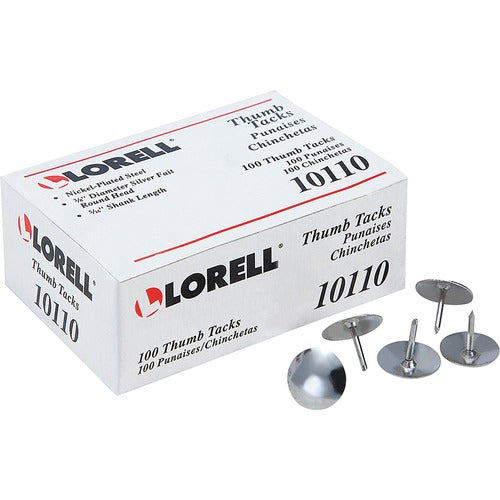 Lorell LLR10110 5/16" Long Thumb Tacks