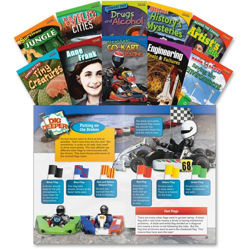 Shell Education SHL18252 TFK Advanced 4th-Grade 10-Book Set 3 Printed Book