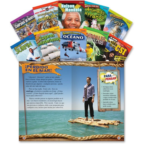 Shell Education SHL18383 TFK 4th-Grade Spanish 10-Book Set 2 Printed Book