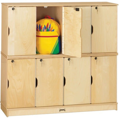 Jonti-Craft JNT4696JC Double Stack 8-Section Student Lockers