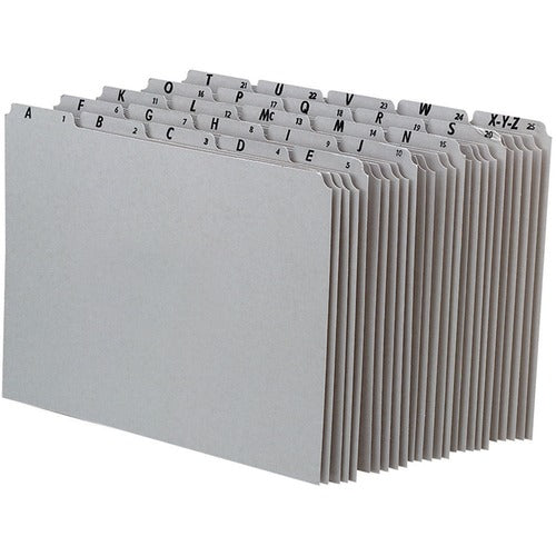 Pendaflex PFXPN925 Gray Alphabetical File Guide Set