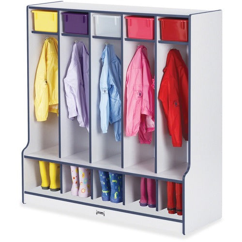 Jonti-Craft JNT0468JCWW112 Rainbow Accents Step 5 Section Locker