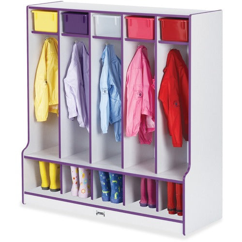 Jonti-Craft JNT0468JCWW004 Rainbow Accents Step 5 Section Locker