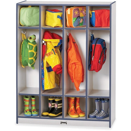 Jonti-Craft JNT0268JCWW112 Rainbow Accents 4 Section Coat Locker