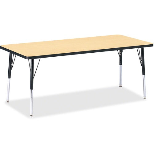 Jonti-Craft JNT6413JCE011 Berries Elementary Height Color Top Rectangle Table
