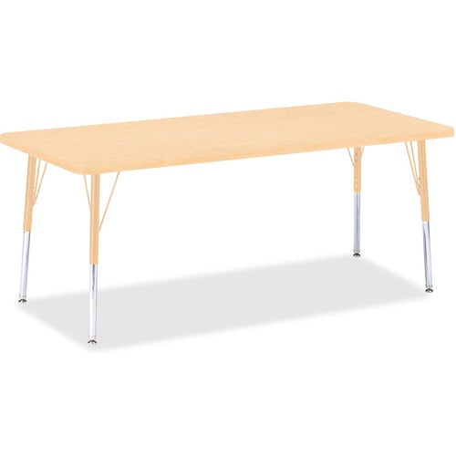 Jonti-Craft JNT6413JCE251 Berries Elementary Maple Top/Edge Rectangle Table