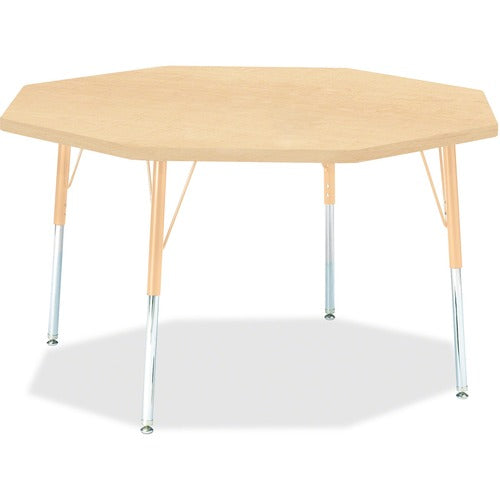 Jonti-Craft JNT6428JCA251 Berries Adult Height Maple Top/Edge Octagon Table