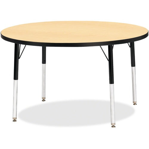 Jonti-Craft JNT6468JCE011 Berries Elementary Height Classic Round Color Top Table