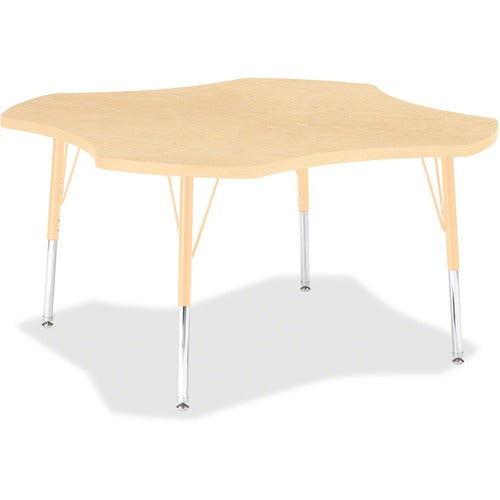 Jonti-Craft JNT6453JCE251 Berries Elementary Maple Laminate Four-leaf Table