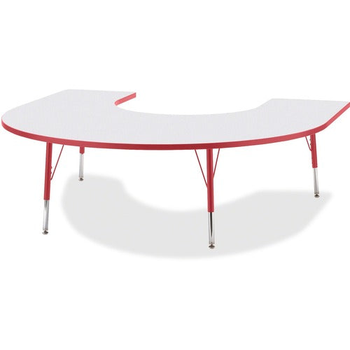 Jonti-Craft JNT6445JCE008 Berries Elementary Height Prism Edge Horseshoe Table