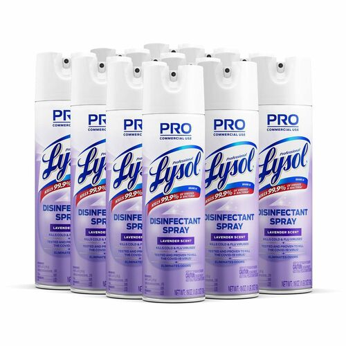 Professional Lysol RAC89097CT Lavender Disinfectant Spray