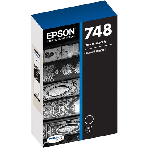 Epson EPST748120 DURABrite Pro 748 Original Standard Yield Inkjet Ink Cartridge - Black - 1 Each