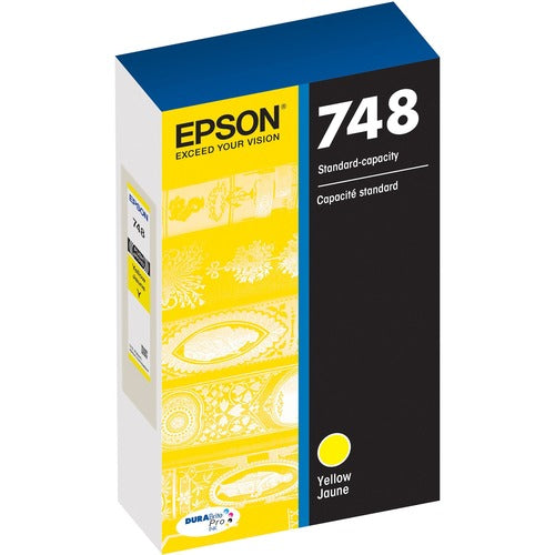 Epson EPST748420 DURABrite Pro 748 Original Standard Yield Inkjet Ink Cartridge - Yellow - 1 Each