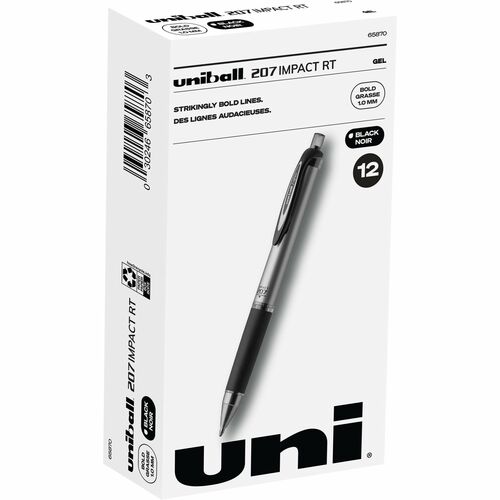 uniball UBC65870DZ 207 Impact RT Gel Pens