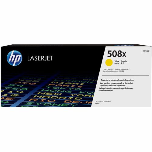 HP HEWCF362X 508X (CF362X) Original High Yield Laser Toner Cartridge - Single Pack - Yellow - 1 Each