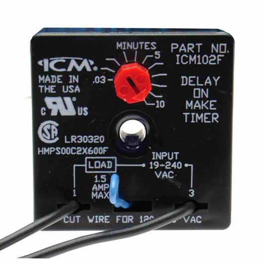 ICM Controls ICM102FB ICM DELAY ON MAKE TIMER (With 6 Wire Leads)