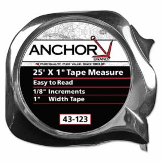 ANCHOR BRAND 43-128 1"X25' E-Z Read Tape Measure