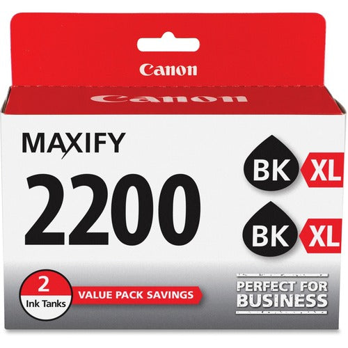 Canon CNMPGI2200XB2PK PGI-2200XL Original High Yield Inkjet Ink Cartridge - Black - 2 / Pack