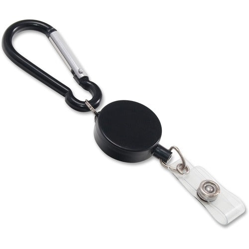 Advantus AVT76349 Metal Badge Reel/Carabiner Set