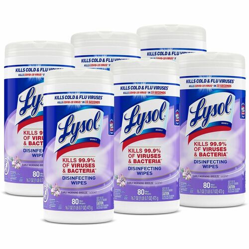 Lysol RAC89347CT Early Morning Breeze Disinfecting Wipes