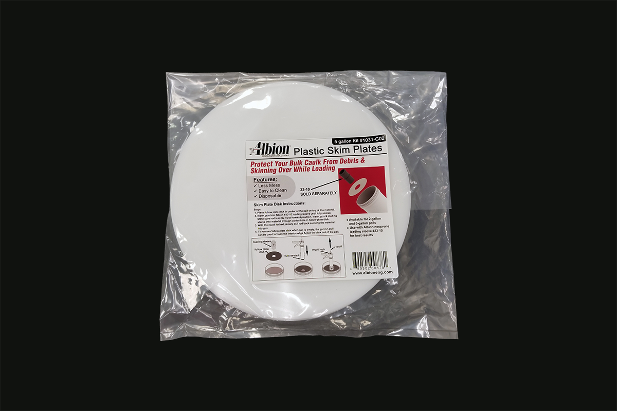 Albion Engineering 1031-G01 2-Gallon Pail Plastic Skim Plate 6-Pack