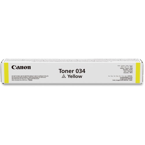 Canon CNMCRTDG034Y Original Laser Toner Cartridge - Yellow - 1 Each